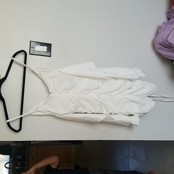 PrettyLittleThing Textured cold shoulder ruched bodycon dress US size 6 NWT - Picture 6 of 6